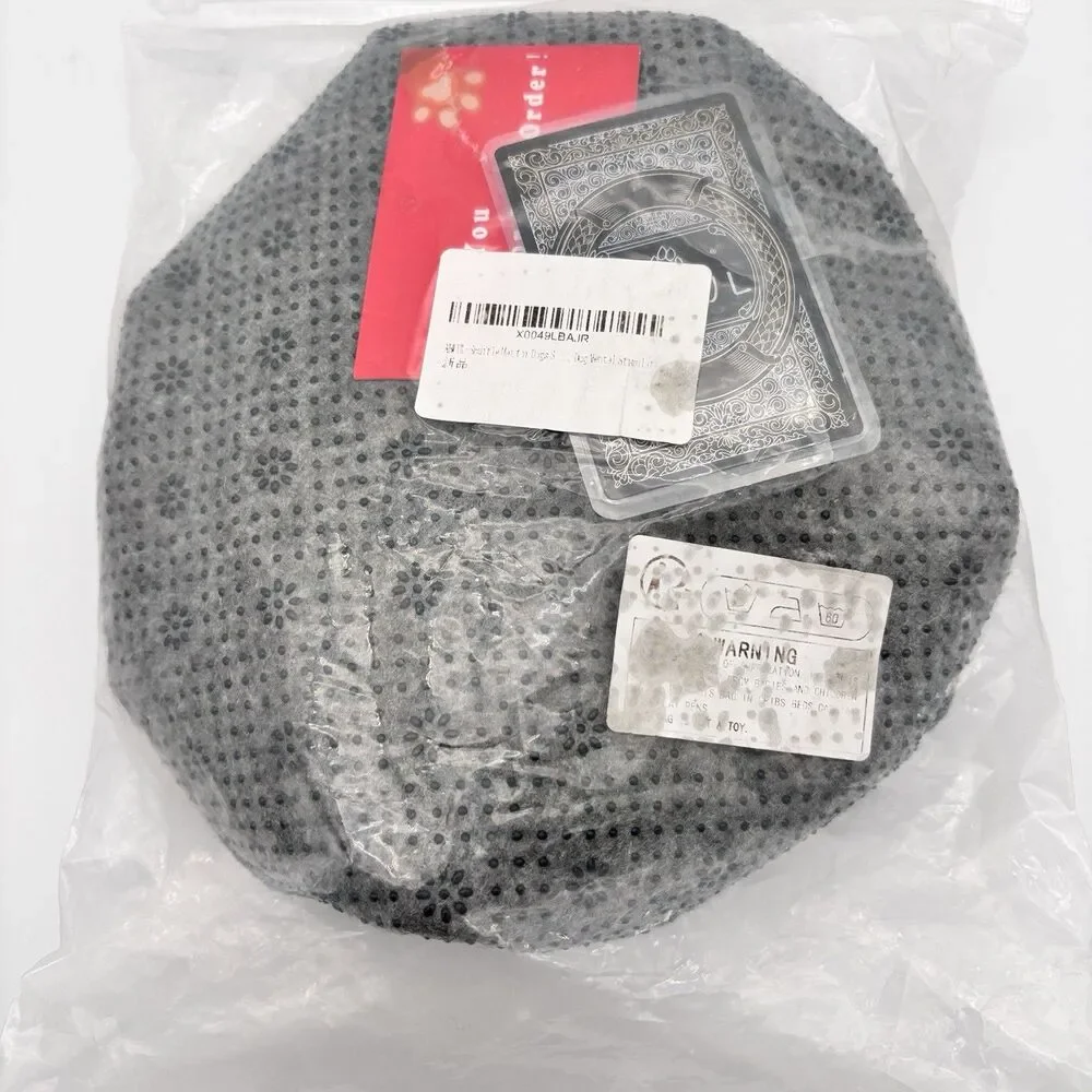 ABUUL Pet Play Mat Toy Storage Bag Non Slip Drawstring Dog Cat Mat Gray New